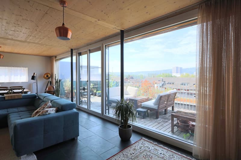 Moderne 4.5-Zimmer-Attika-Maisonette in ökologischer Vorzeige-Siedlung mit grosser Terrasse (4)