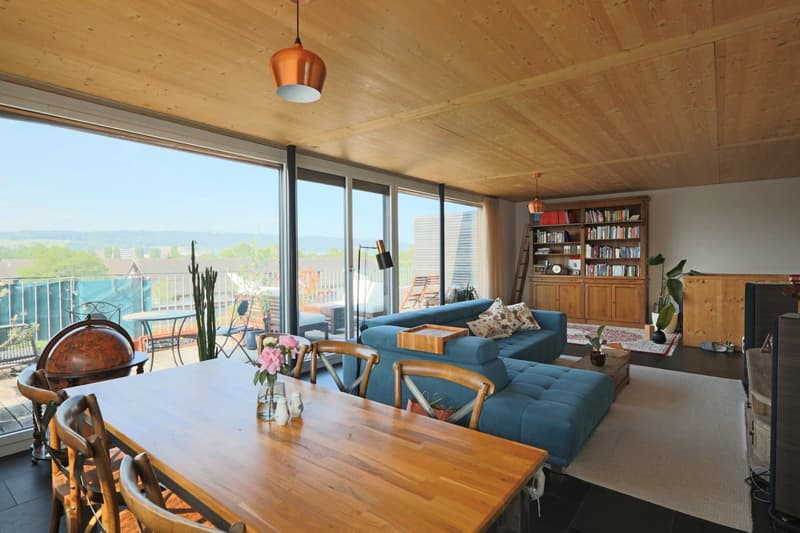 Moderne 4.5-Zimmer-Attika-Maisonette in ökologischer Vorzeige-Siedlung mit grosser Terrasse (1)