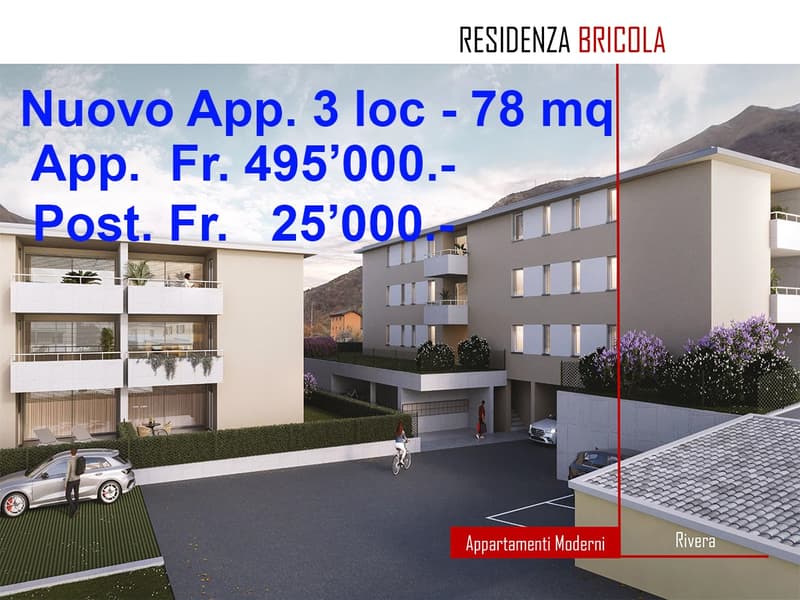 Moderne 3-Zimmer-Neubauwohnung mit Balkon in Rivera (1)