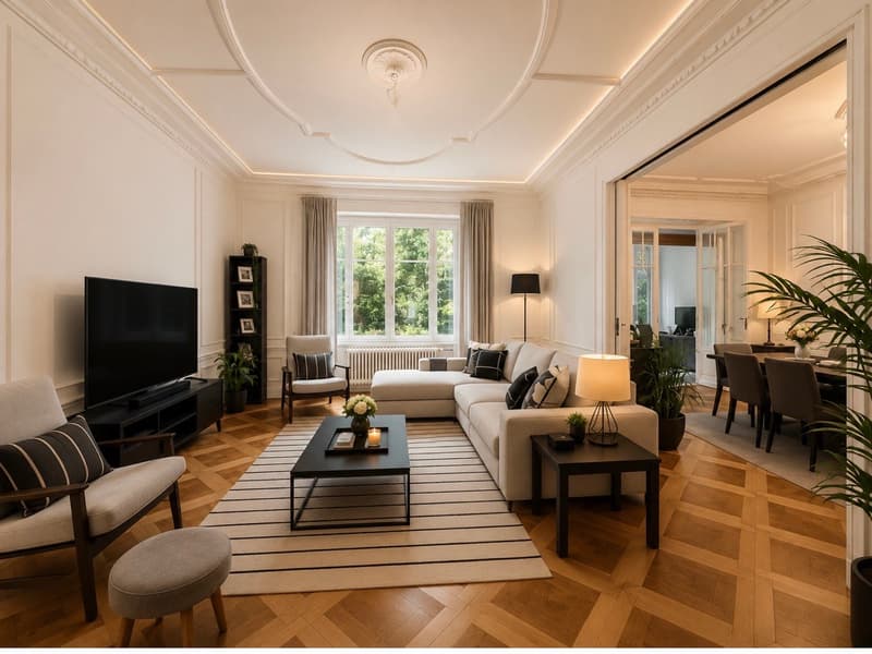Magnifique appartement de 155 m² avec véritable jardin, face au Parc Bertrand (3)
