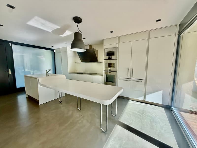 Anières — Villa de standing avec jardin et terrasse en toiture, vue lac (3)