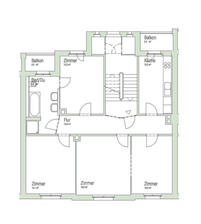 Charmante 4-Zimmerwohnung mit zwei Balkonen (11)