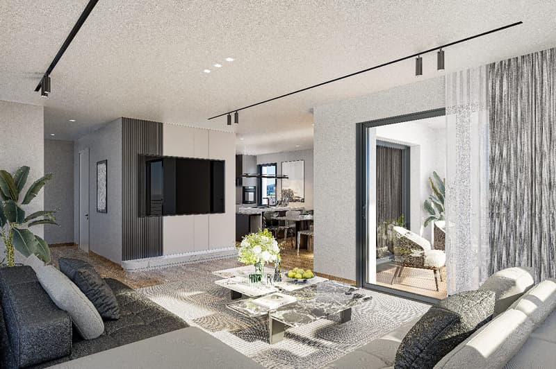 Exklusive 2.5-Zimmer-Attikawohnung mit zwei spektakulären Terrassen in Spreitenbach (8)