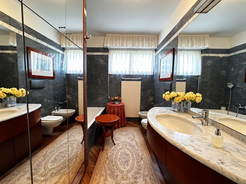 Lugano Castagnola – Elegante appartamento duplex con vista lago e suite ospiti indipendente (7)