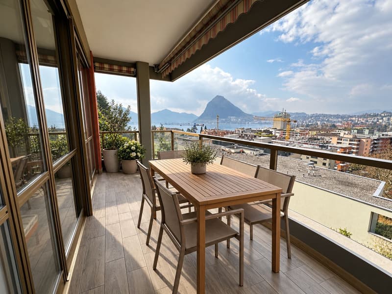 Lugano Castagnola – Elegante appartamento duplex con vista lago e suite ospiti indipendente (3)