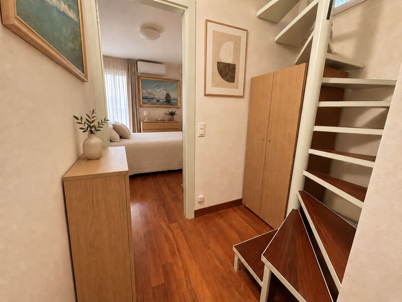 Lugano Castagnola – Elegante appartamento duplex con vista lago e suite ospiti indipendente (12)