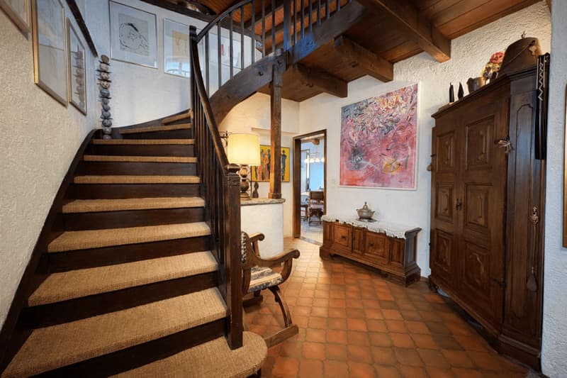 Breganzona: authentisches Tessiner Dorfhaus aus der Epoche mit Blick auf die Täler (7)