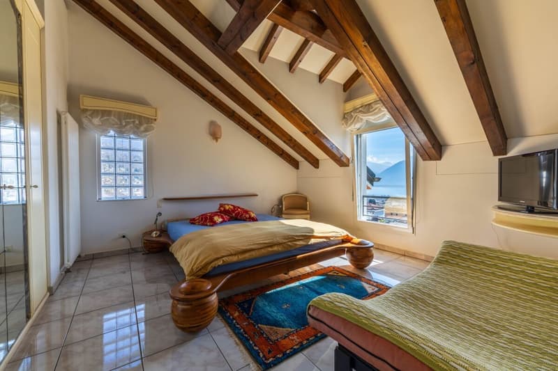 Minusio: prestigioso attico duplex con vista Lago Maggiore (26)