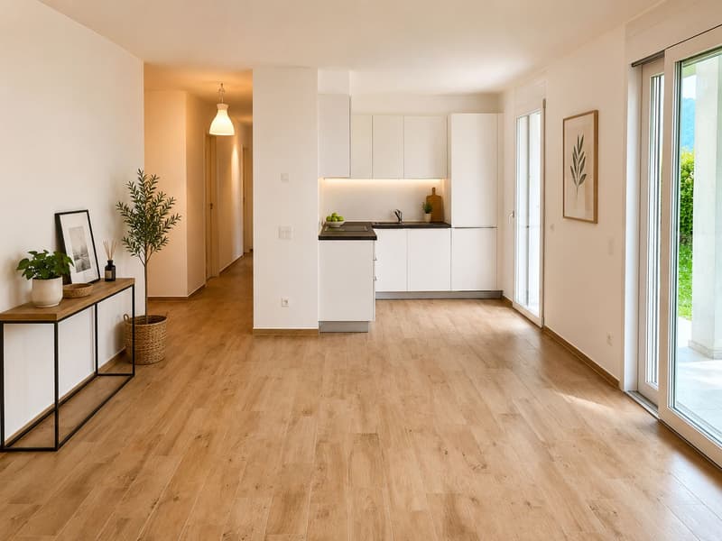 3.5-Zimmer-Wohnung mit grossem Privatgarten in Vacallo (2)
