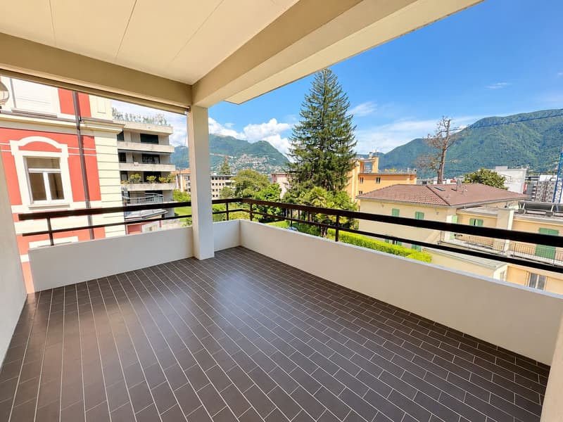 Lugano, grosszügige Wohnung nur wenige Schritte vom See und von Paradiso entfernt (3)
