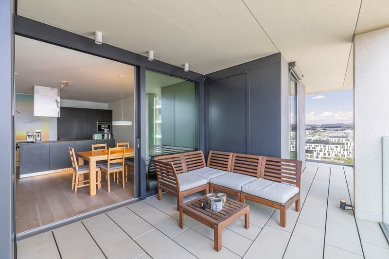 Exklusive 2 Zimmer Wohnung mit Panorama über den Dächern von Zürich (4)