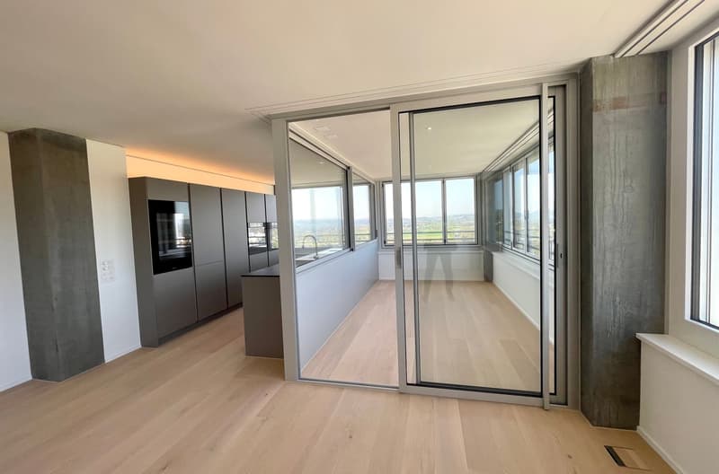 Exklusive 4.5 Zimmer Wohnung im Rhyfall Tower mit Rheinblick (2)