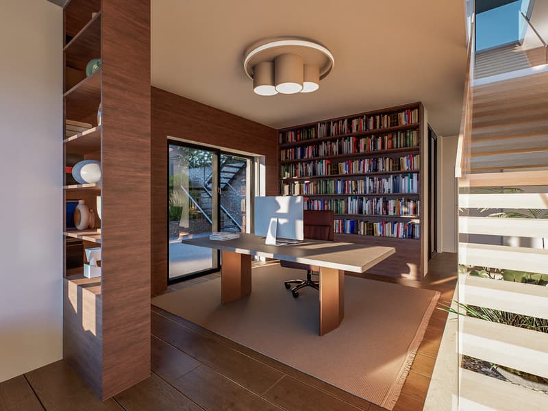 Villa de 6,5 pièces avec vue panoramique et piscine à Hünibach (10)