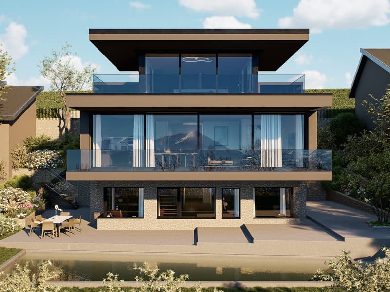 Villa de 6,5 pièces avec vue panoramique et piscine à Hünibach (2)