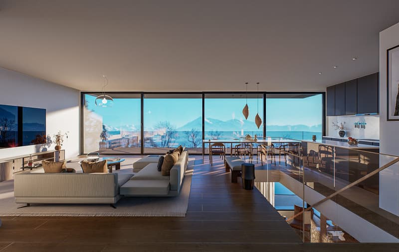 Villa de 6,5 pièces avec vue panoramique et piscine à Hünibach (6)
