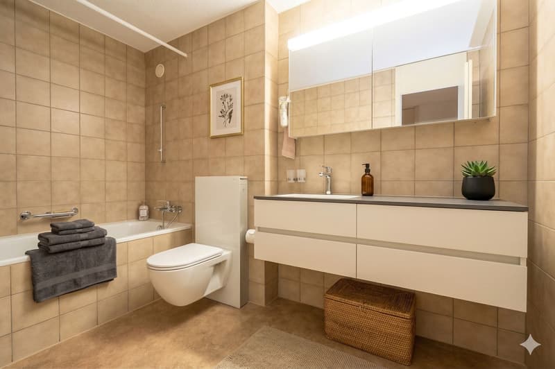 3.5-room apartment with balcony and parking space in Bolligen (10)