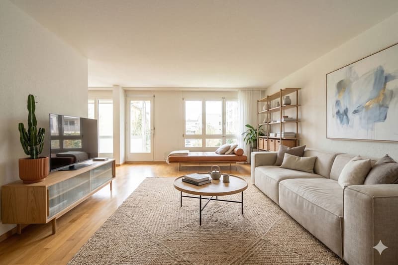 3.5-room apartment with balcony and parking space in Bolligen (2)