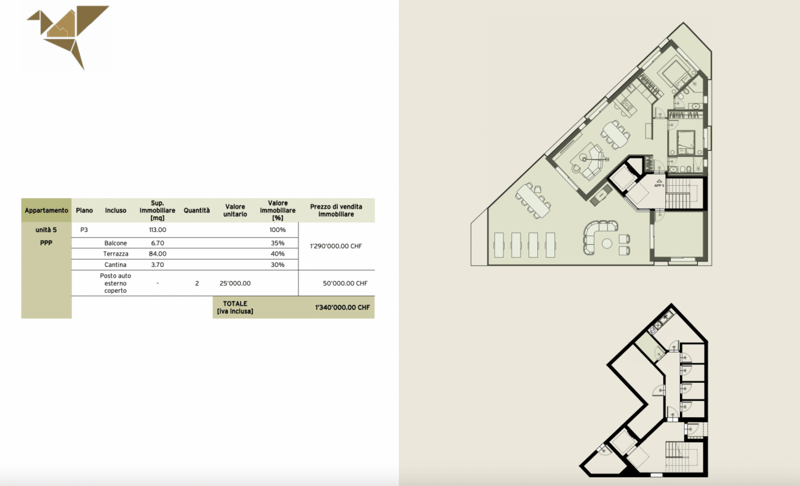 ORIGLIO RESIDENZA ORIGAMI · NUOVO ATTICO 4.5 LOCALI 84 M2 DI TERRAZZA (8)