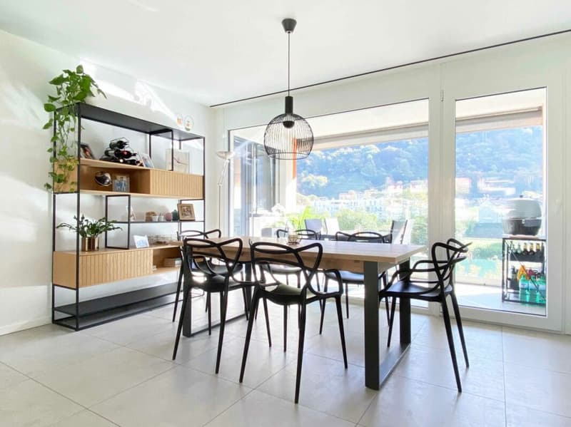 BARBENGO SCUOLE · 4.5-ROOM APARTMENT WITH SHARED SWIMMING POOL AND PRIVATE VEGETABLE GARDEN (3)