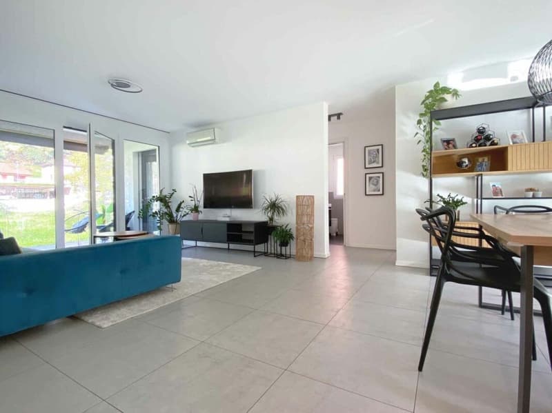BARBENGO SCUOLE · 4.5-ROOM APARTMENT WITH SHARED SWIMMING POOL AND PRIVATE VEGETABLE GARDEN (6)