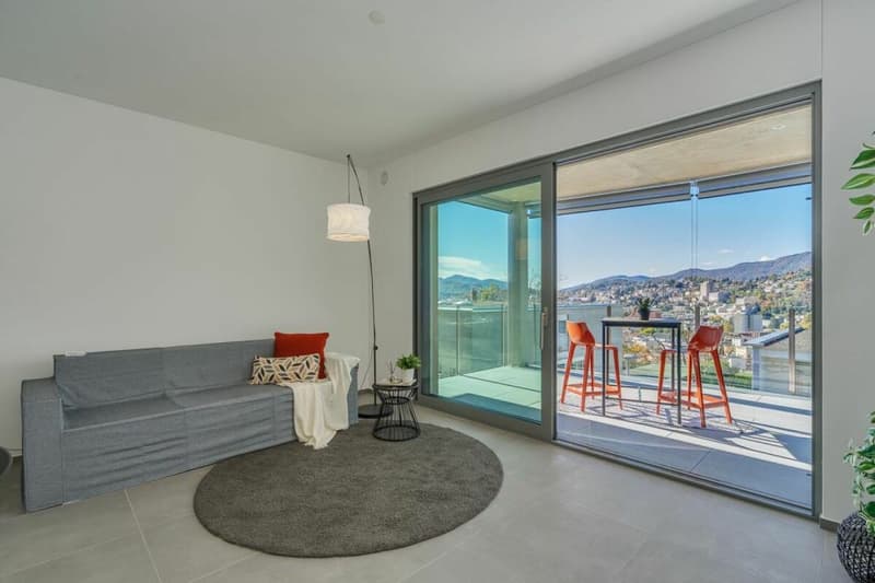 PREGASSONA · RENT TO BUY 3½ LOCALI  CON TERRAZZA COPERTA E GIARDINO (4)