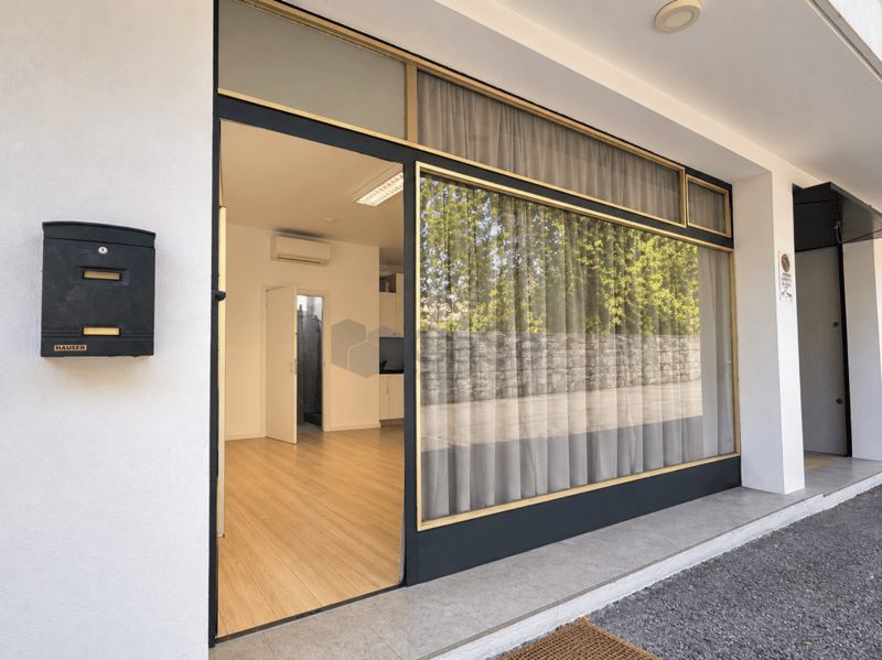 LUGANO VILLA SASSA - VETRINA COMMERCIALE CON POSTI AUTO (9)