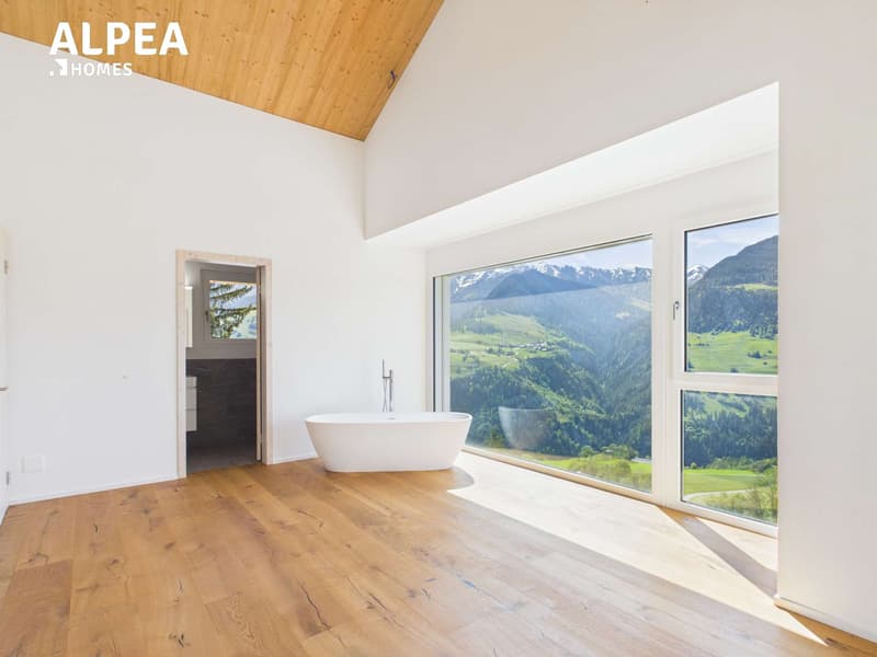 Einfamilienhaus mit Einliegerwohnung & Panoramaausblick in Cumbel (Val Lumnezia) (6)
