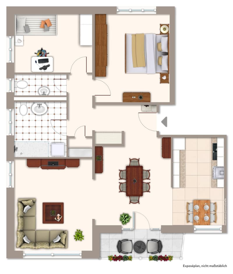 Charmante 4-Zimmer-Wohnung nahe des Zentrums Biel/Bienne (13)