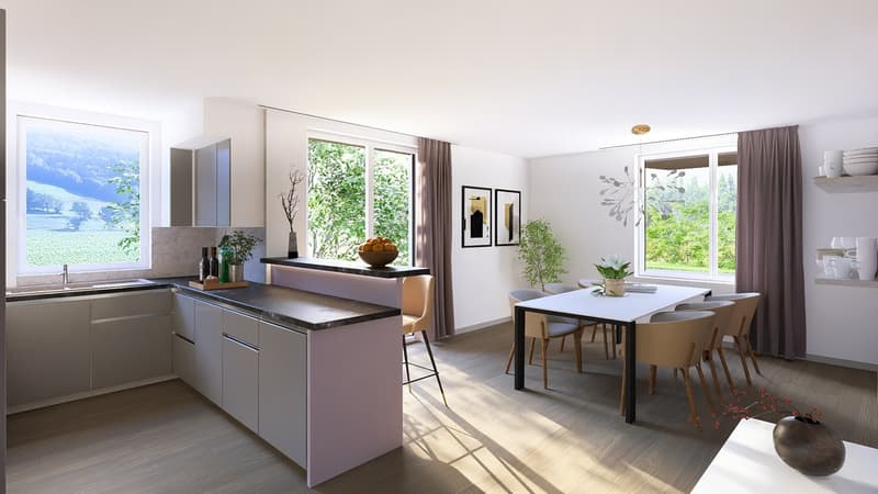 Promotion de 15 villas mitoyennes de 5 et 6 pièces à vendre à Le Mouret (2)