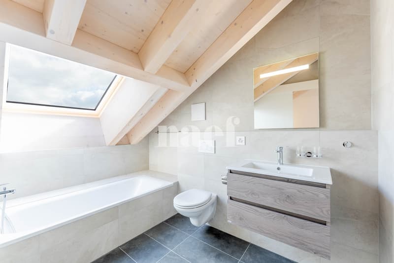 Appartement neuf de 5.5 pièces duplex avec grand balcon à vendre à Prévonloup (8)