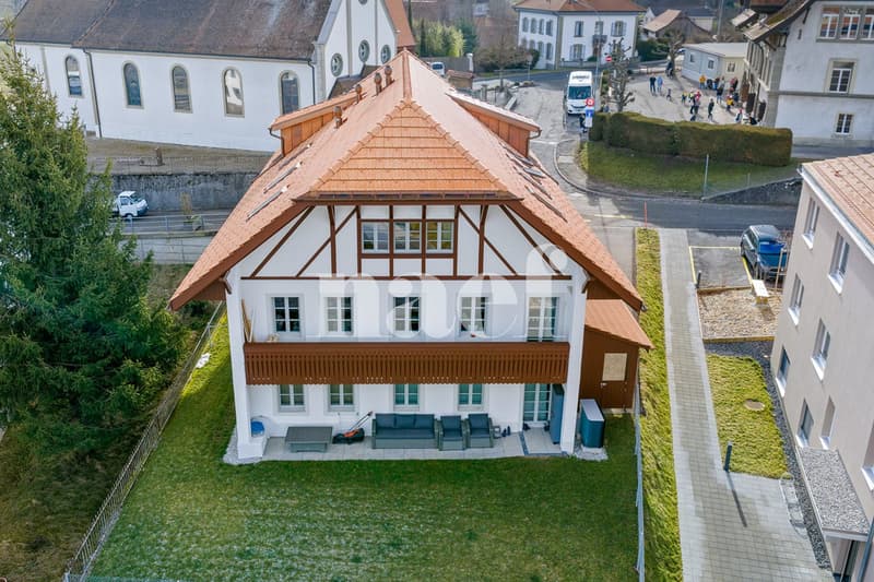 Immeuble locatif entièrement rénové de 5 appartements à vendre à Vuisternens-en-Ogoz (1)