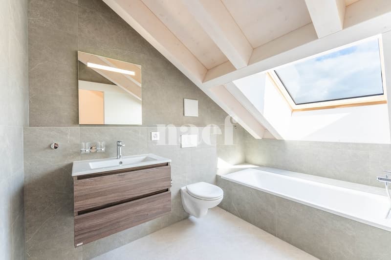 Appartement neuf de 5.5 pièces duplex avec grand balcon à vendre à Prévonloup (9)