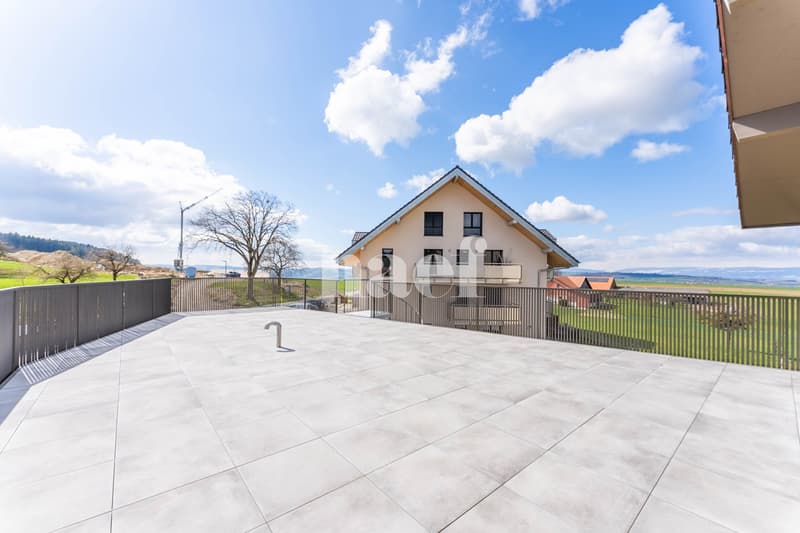 Appartement neuf de 5.5 pièces duplex avec grande terrasse et balcon à vendre à Prévonloup (9)