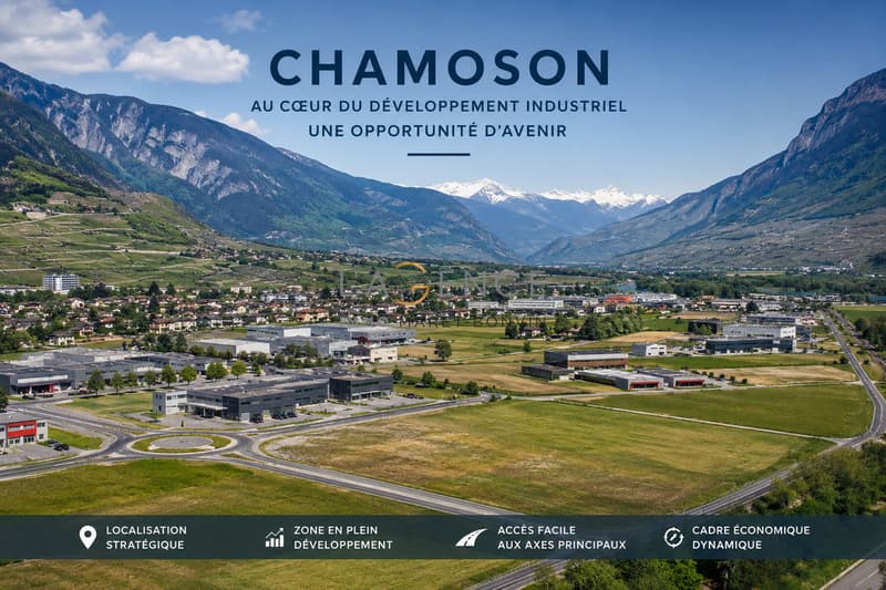 Opportunité rare : terrain industriel de 7'597 m² à Chamoson (1)