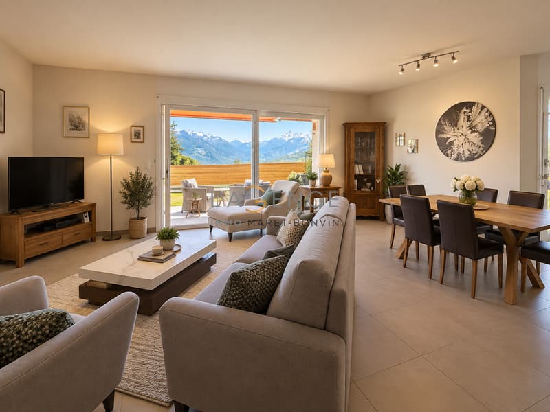 Arbaz - Un rez-de-jardin généreux face aux Alpes valaisannes (2)