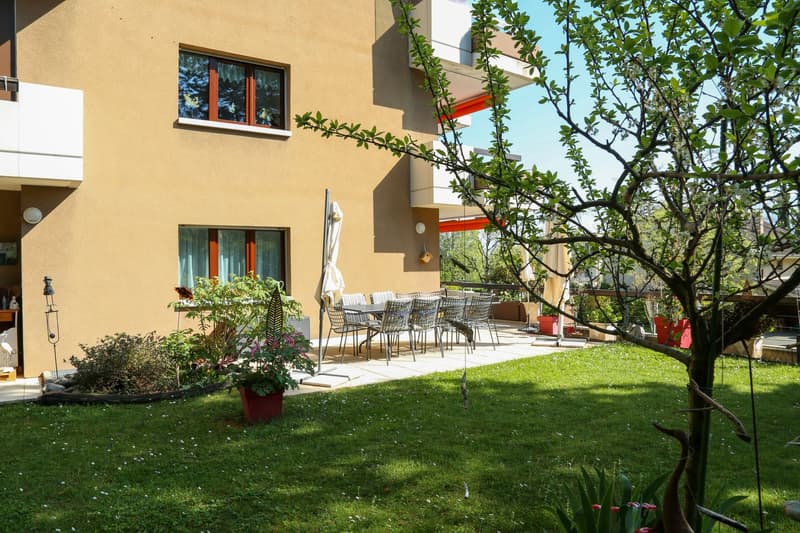 Magnifique appartement de 4,5 pièces vue sur les Alpes , terrasses et jardin (11)
