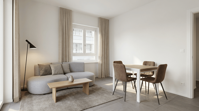 CHIASSO 3.5 loc. ARREDATO Pigione CHF 1'150 (2)