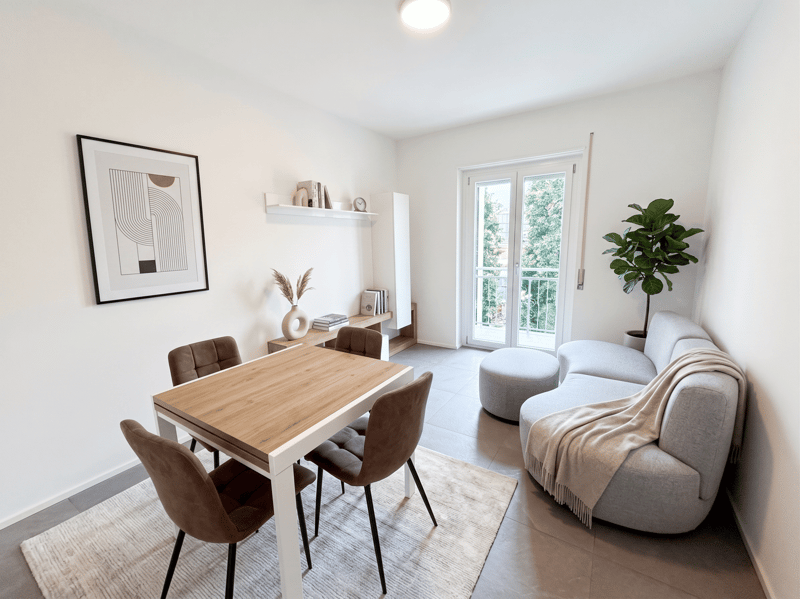 CHIASSO 3.5 loc. ARREDATO Pigione CHF 1'150 (2)