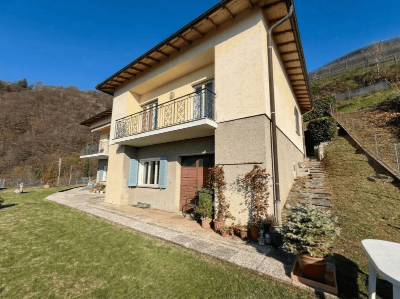 BOSCO LUGANESE | Casa Bifamiliare con Giardino Vista Lago (23)