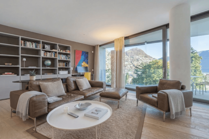 Lugano Elegante Appartamento 3.5 Locali Vista Lago (2)