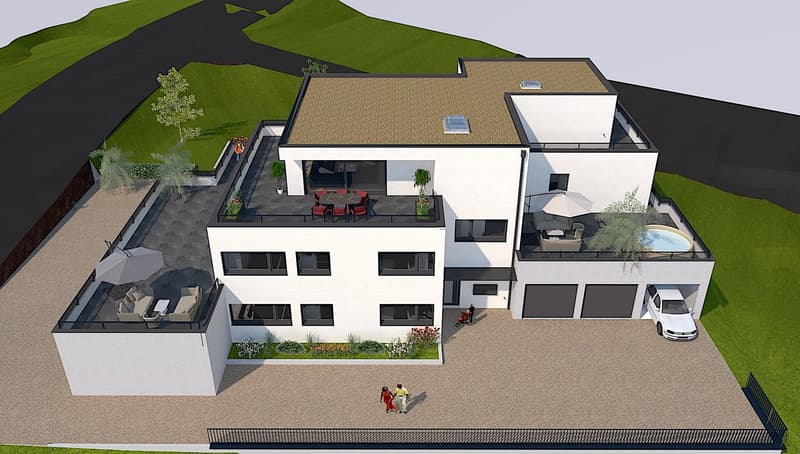 4.5 Zimmer Erdgeschosswohnung mit 412m2 Landanteil (6)