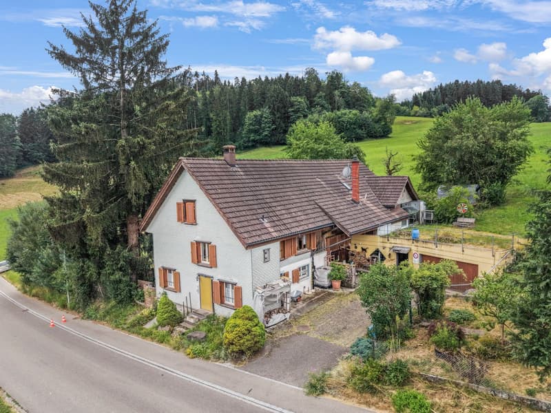 Charmantes Bauernhaus mit zwei Wohneinheiten an idyllischer Alleinlage in Oberwangen (Dussnang) (5)