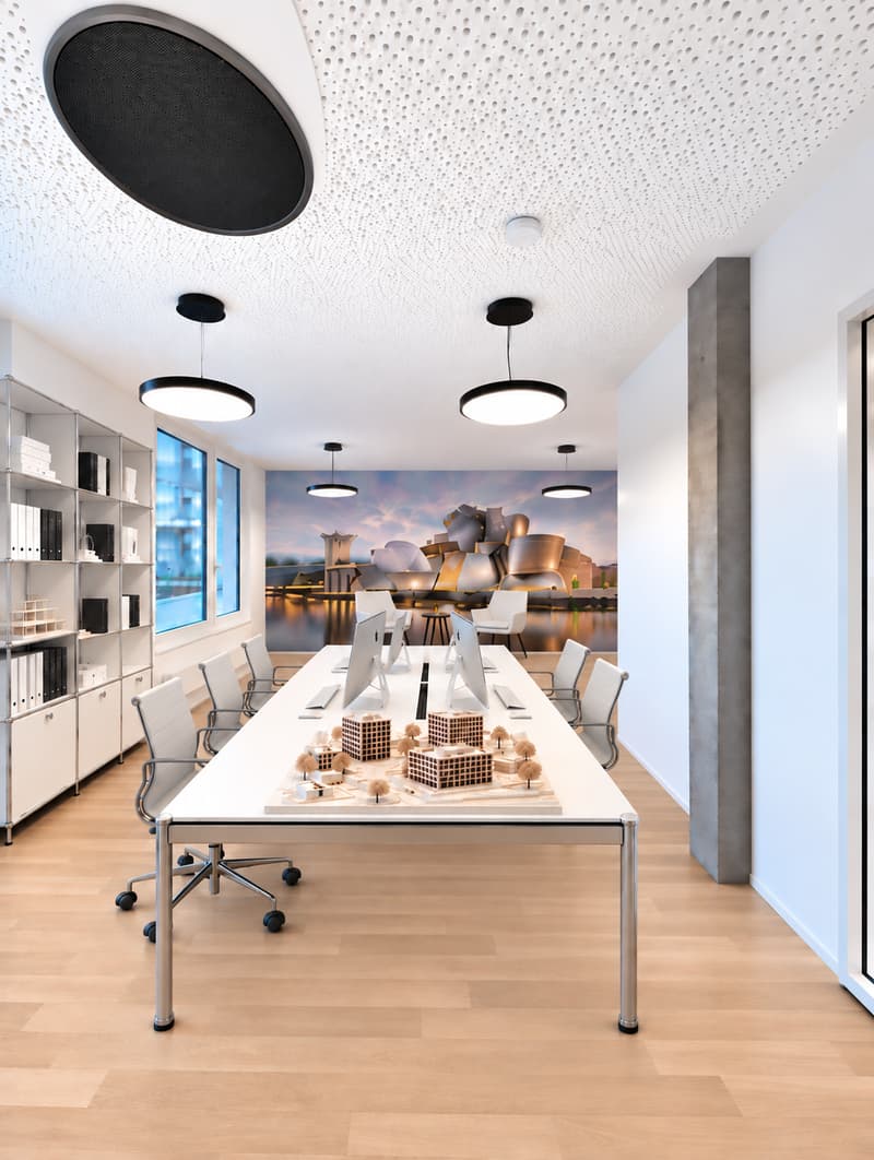 Büro eingerichtet