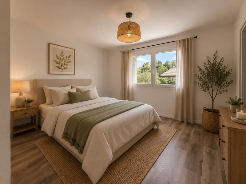 Chambre parentale avec salle d'eau attenante