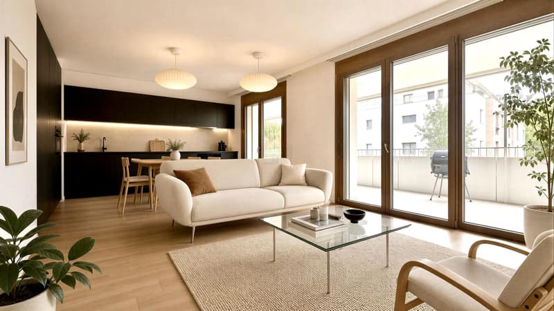 Superbe 4 pièces de 90 m² avec grande terrasse au coeur des Celliers à Satigny (2)