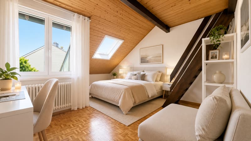 Attique de 4 pièces et 113 m² au centre de Bernex (6)