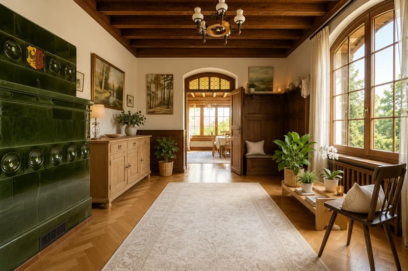 Maison individuelle de caractère - Vue dégagée sur le Salève, gros volume et fort potentiel d'aménagement. (6)