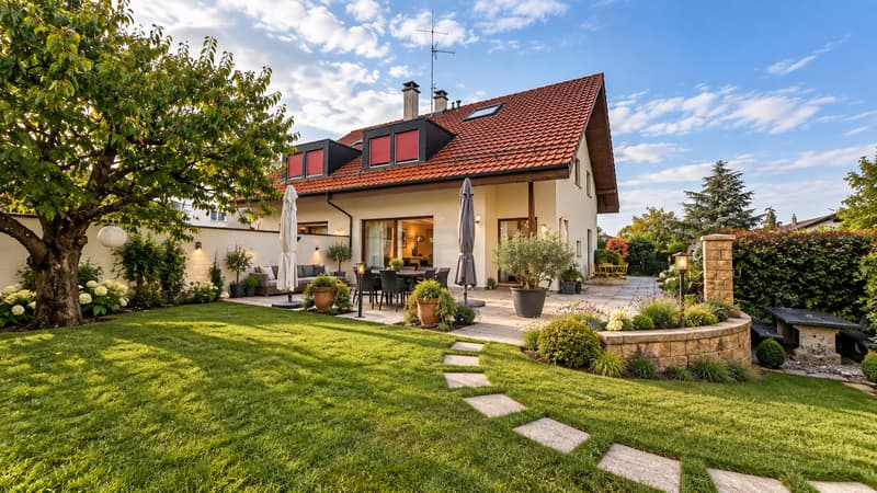 Bernex | Ensemble immobilier de deux villas indépendantes sur parcelle de + 1'000 m² (1)