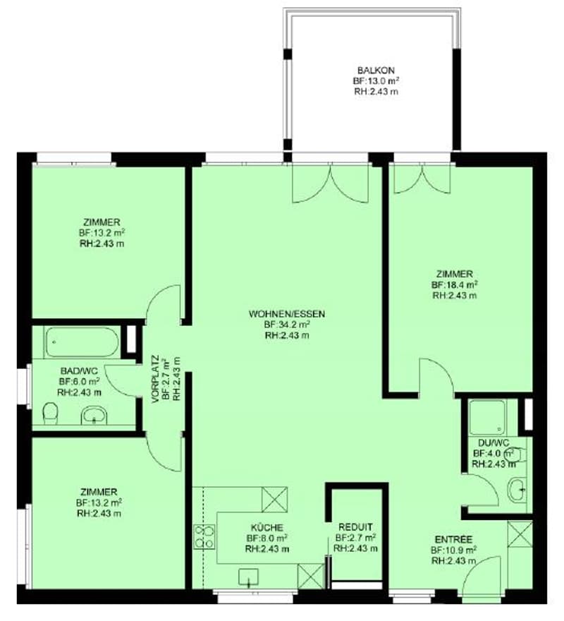 Wohnen und Wohlfühlen - 4.5-Zimmer-Wohnung in Rafz (9)