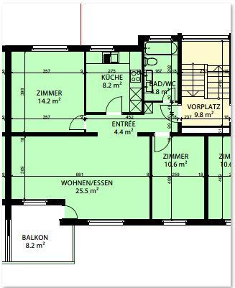 3.5 Zimmerwohnung in Gossau SG (9)